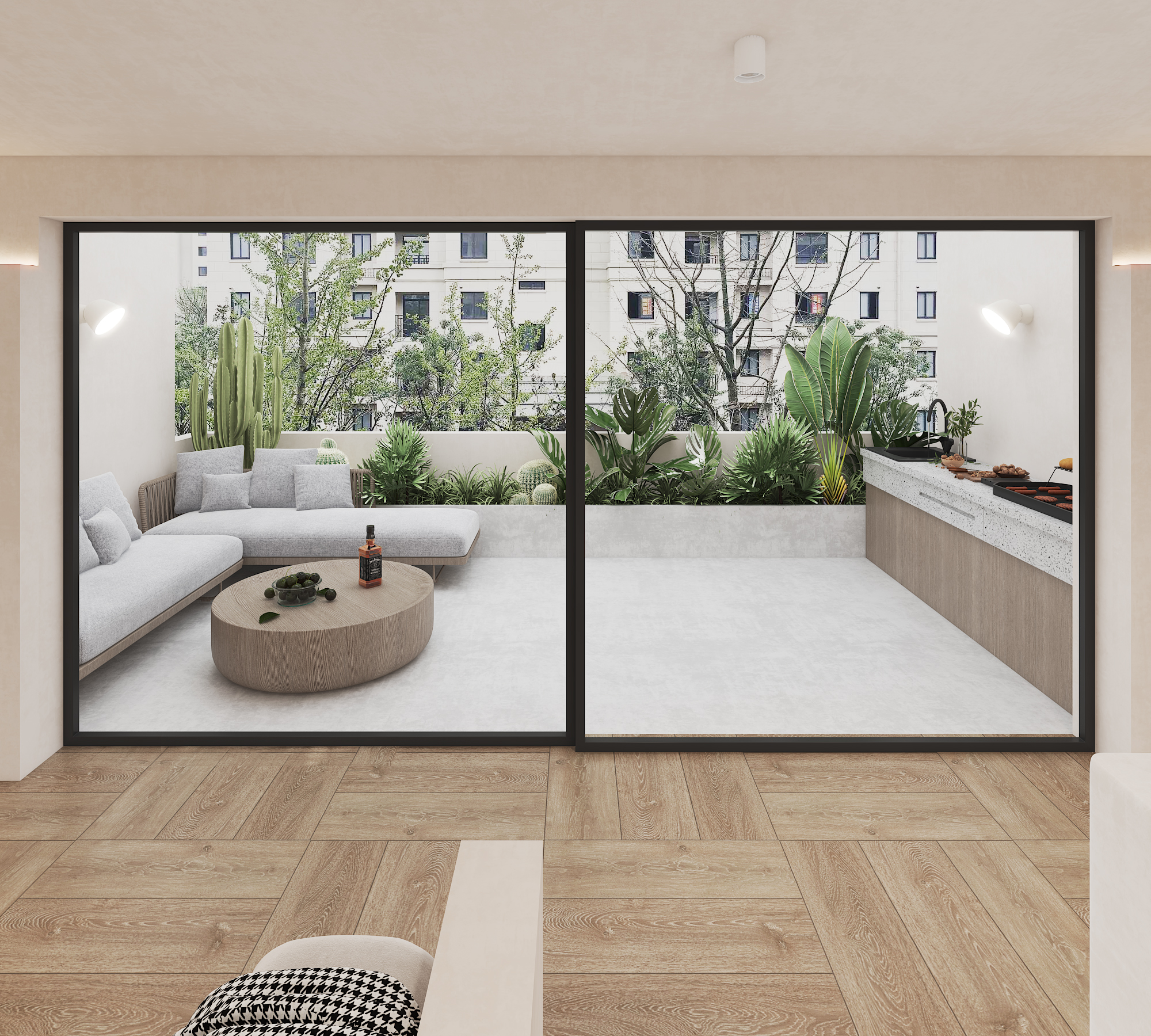 奶茶色系高级侘寂风住宅设计-11