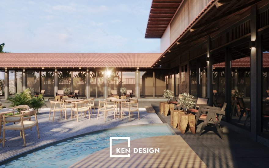 河内花园咖啡馆设计丨越南河内丨KenDesign-26