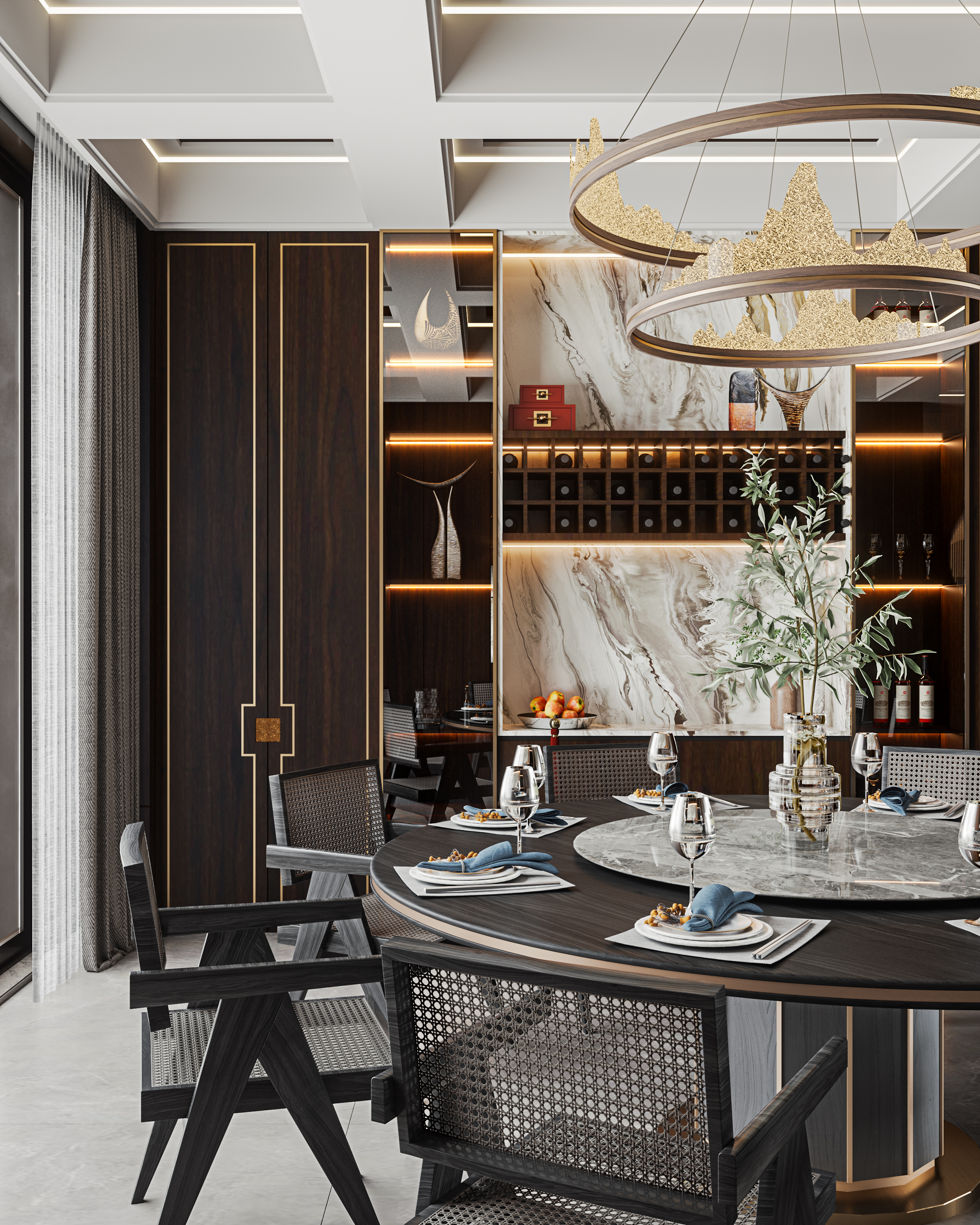 新中式风格平层-2