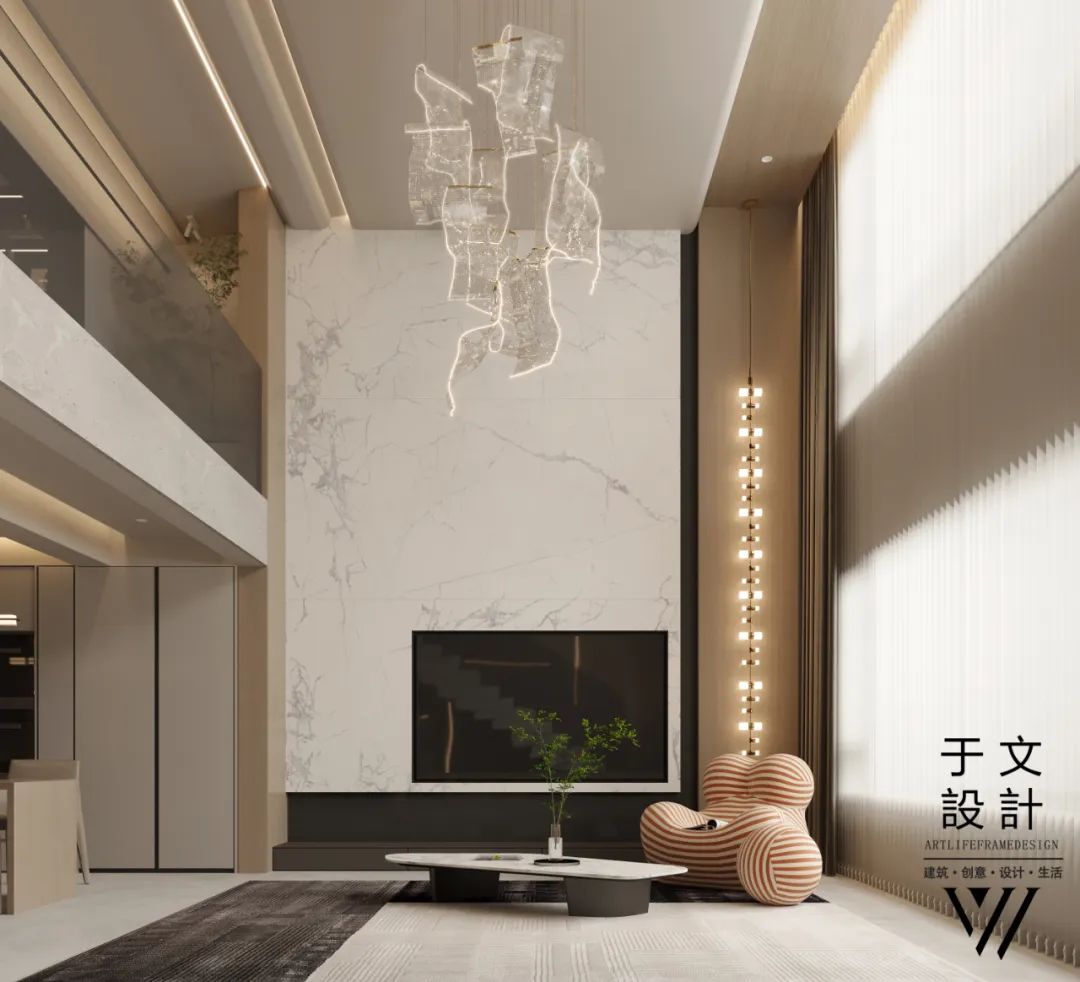 中南·玖熙墅奶油系叠墅设计丨中国沈阳丨于文设计工作室-5