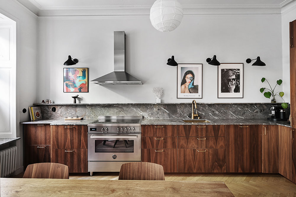 斯德哥尔摩明亮开放厨房公寓设计-4