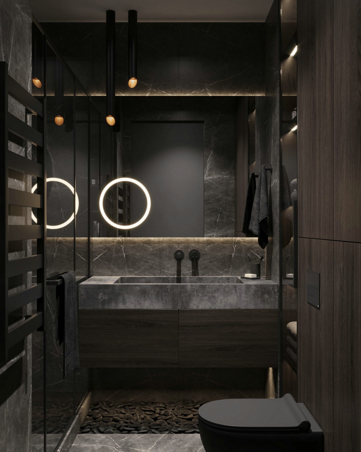 高级黑公寓 丰富极具有质感-37