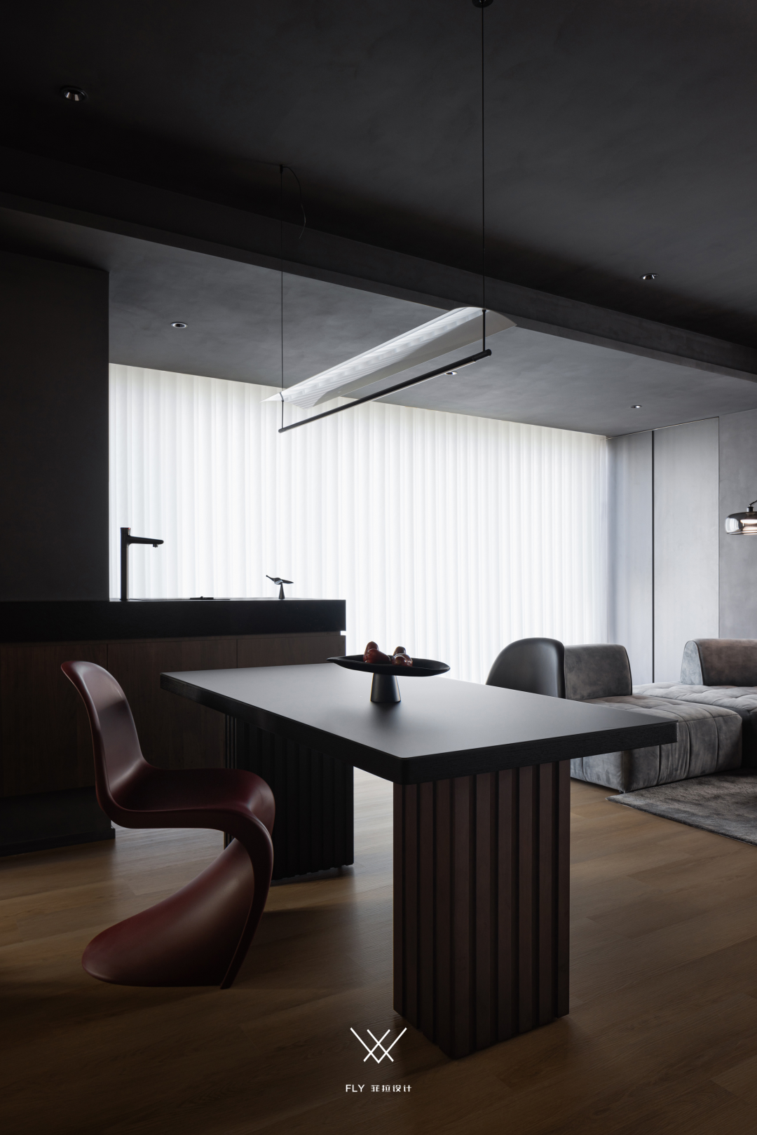 极简黑境·属于他们的暗调温柔丨中国杭州丨菲拉设计-22