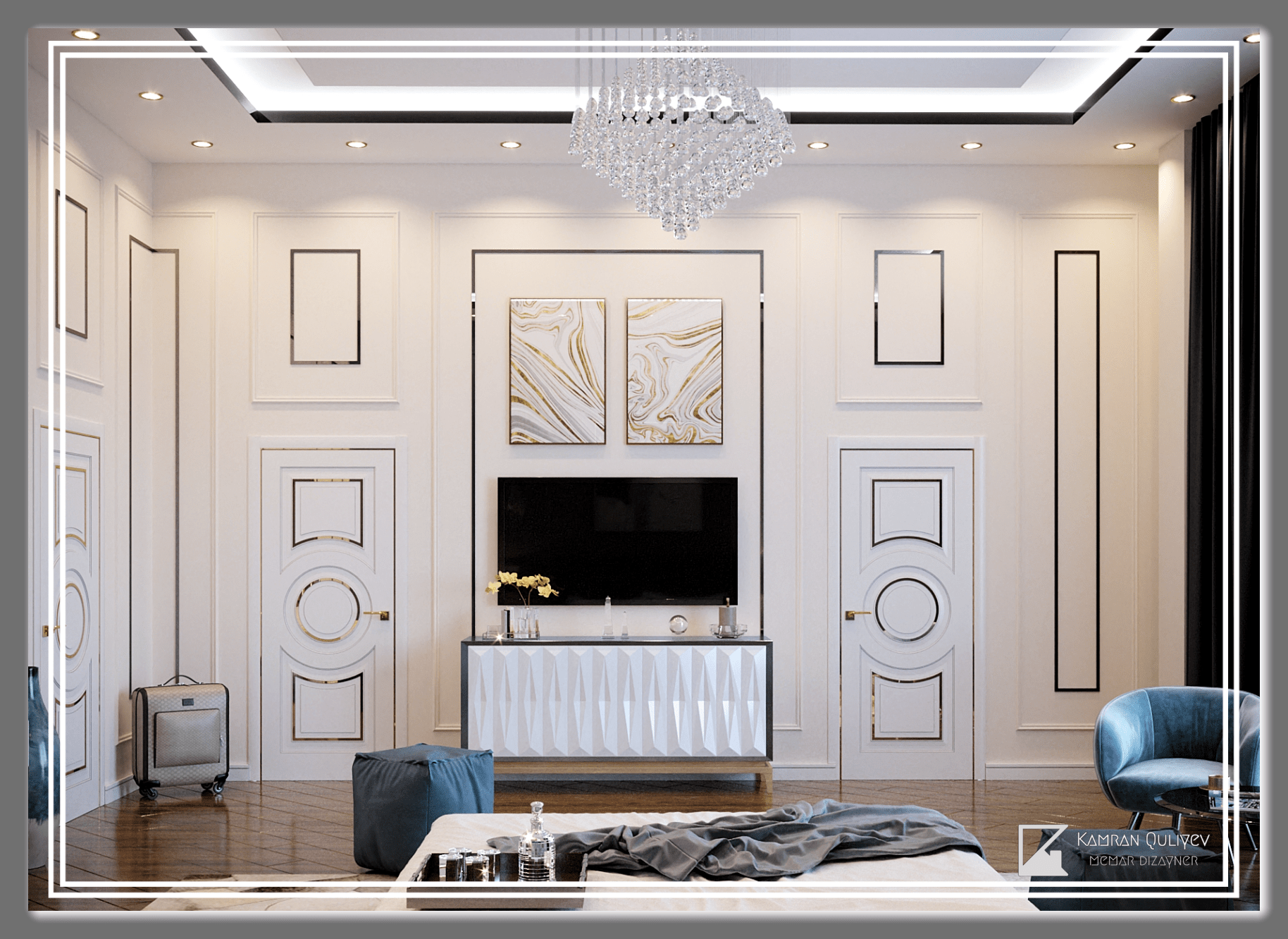卧室室内设计方案丨阿塞拜疆丨Kamran Guliyev-21