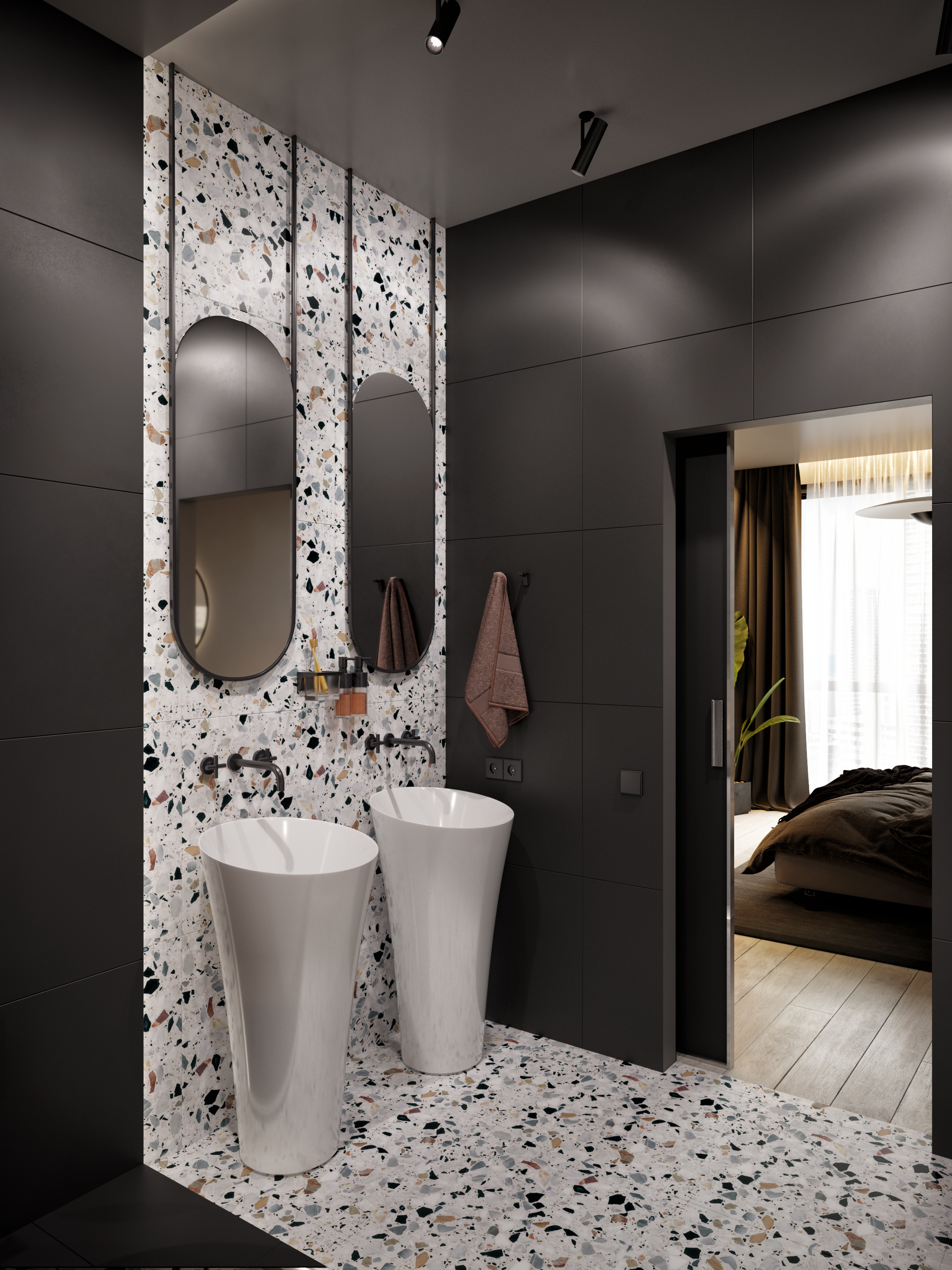 Bathroom - light and dark sides-5