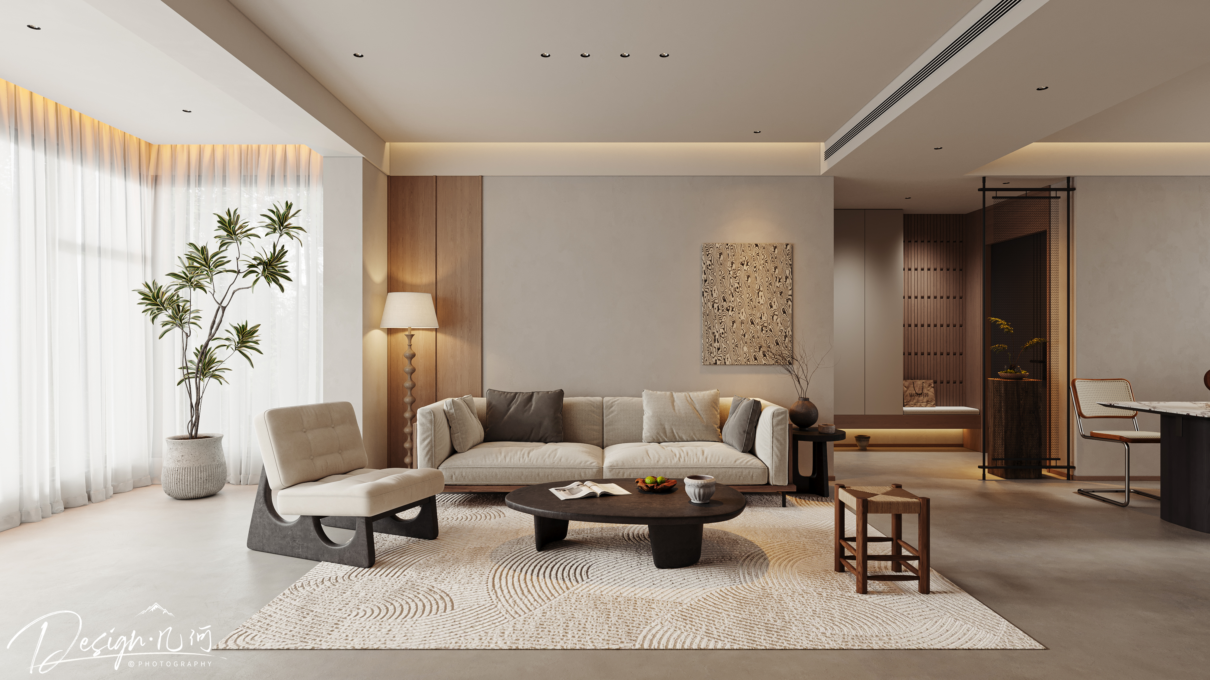 几何空间视觉表现 | 百悦府中古风客餐厅-0