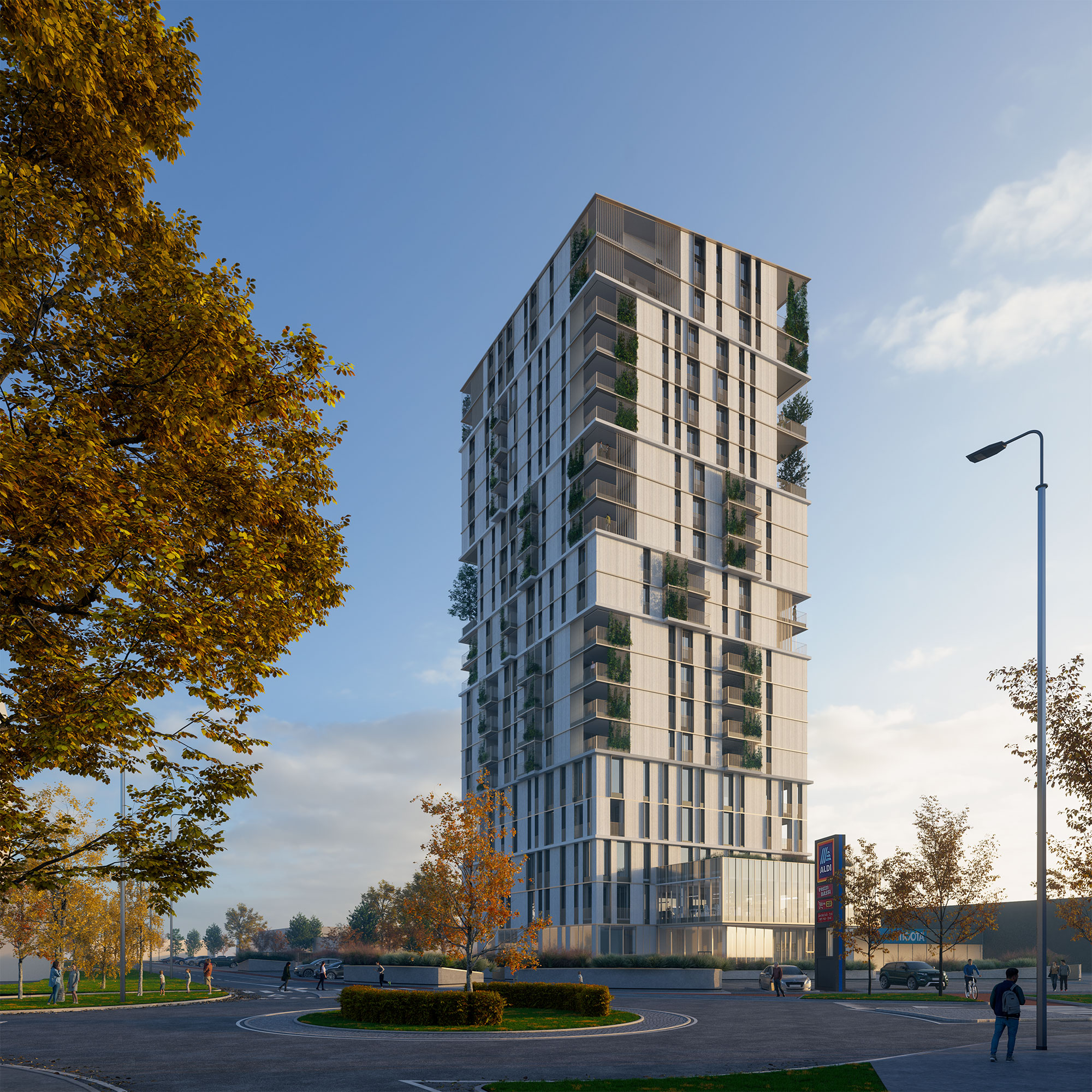 意式绿意 · Saronno 住宅塔楼丨意大利丨SIGMA COSTRUZIONI-17