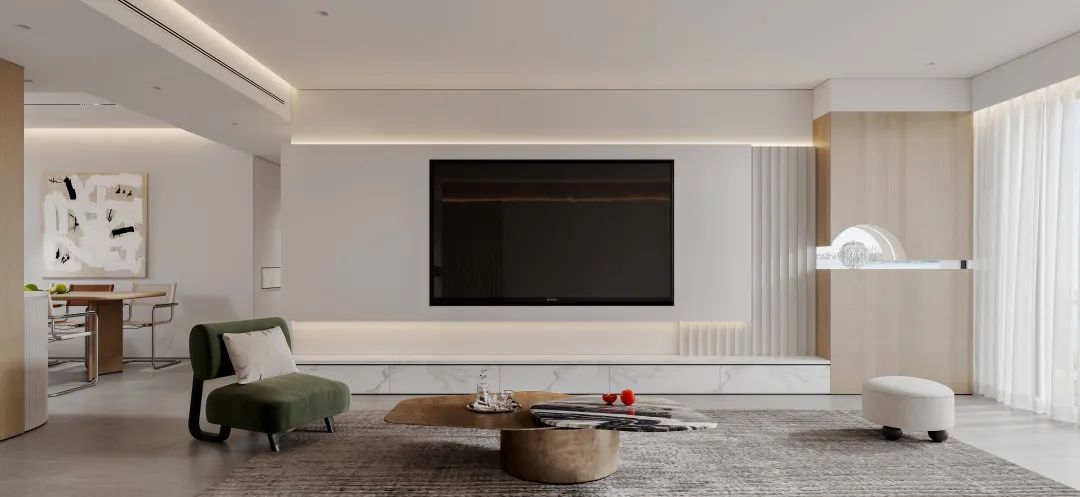 长沙汤臣一品轻奢大平层设计丨中国长沙丨美颂上镜室内建筑设计-53