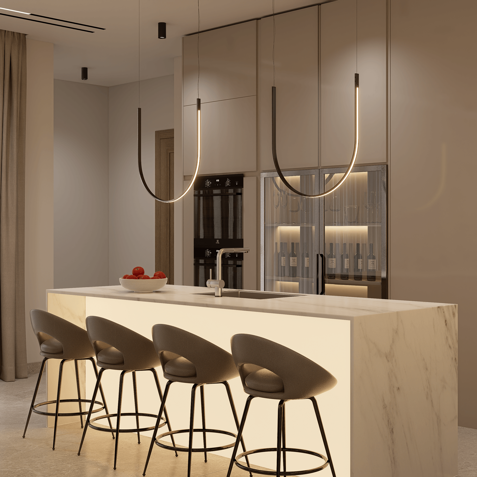 现代开放式客厅-14