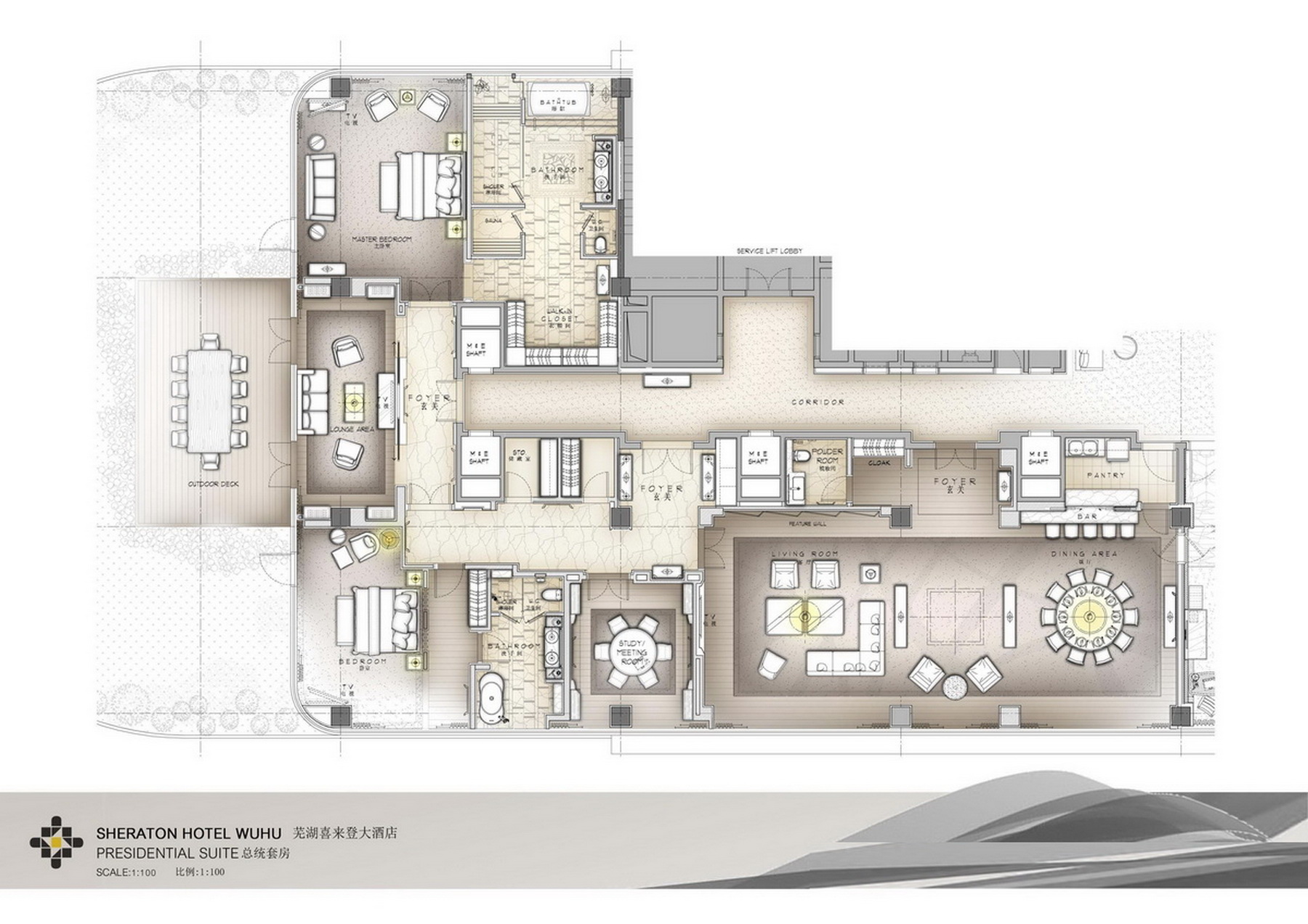 HBA  安徽芜湖喜来登酒店设计概念-38