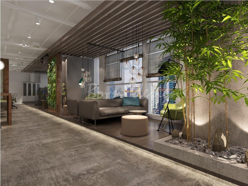 河南电子商务办公室的现代工业风设计-5