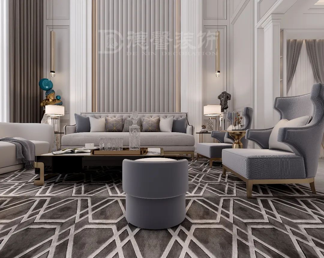 现代法式别墅设计，打造丰富空间层次-25