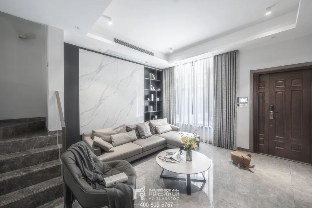 东滩花园×尚层别墅装饰｜上海简约风别墅设计，叙说纯粹的空间美学-28