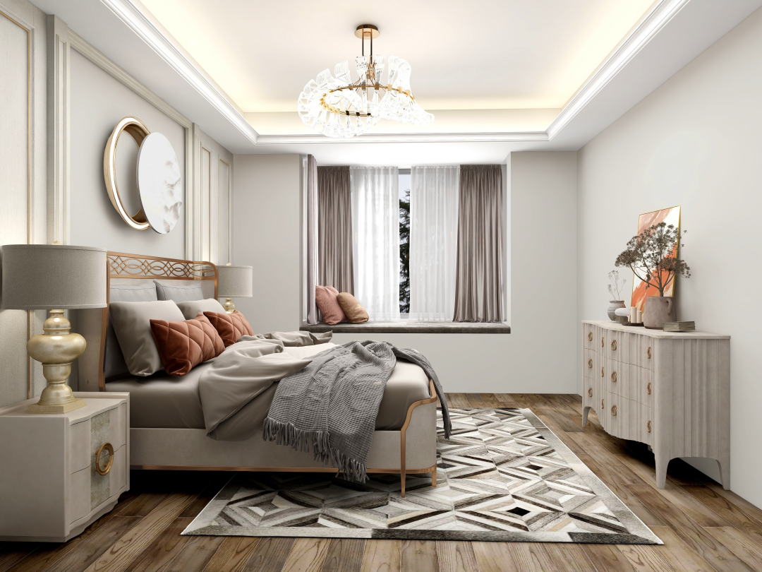 现代美式别墅设计丨洛克尚品-24