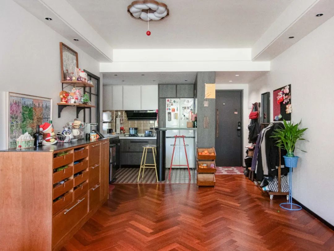 爆改80㎡中古风小家，两个人住好舒服，超干净温馨的小户型！-27