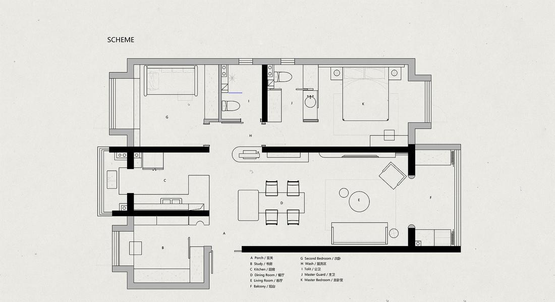 被移出的洗手池、飘窗的折叠使用-32
