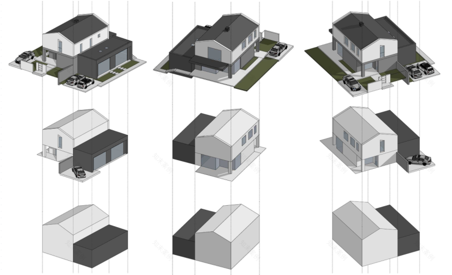 现代简约坡顶住宅丨Architecture OlaPopova architect-4