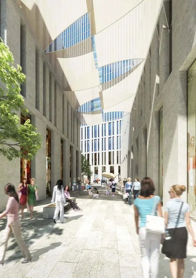 南京金融城二期打造 417 米新地标,绿色峡谷景观成焦点-25