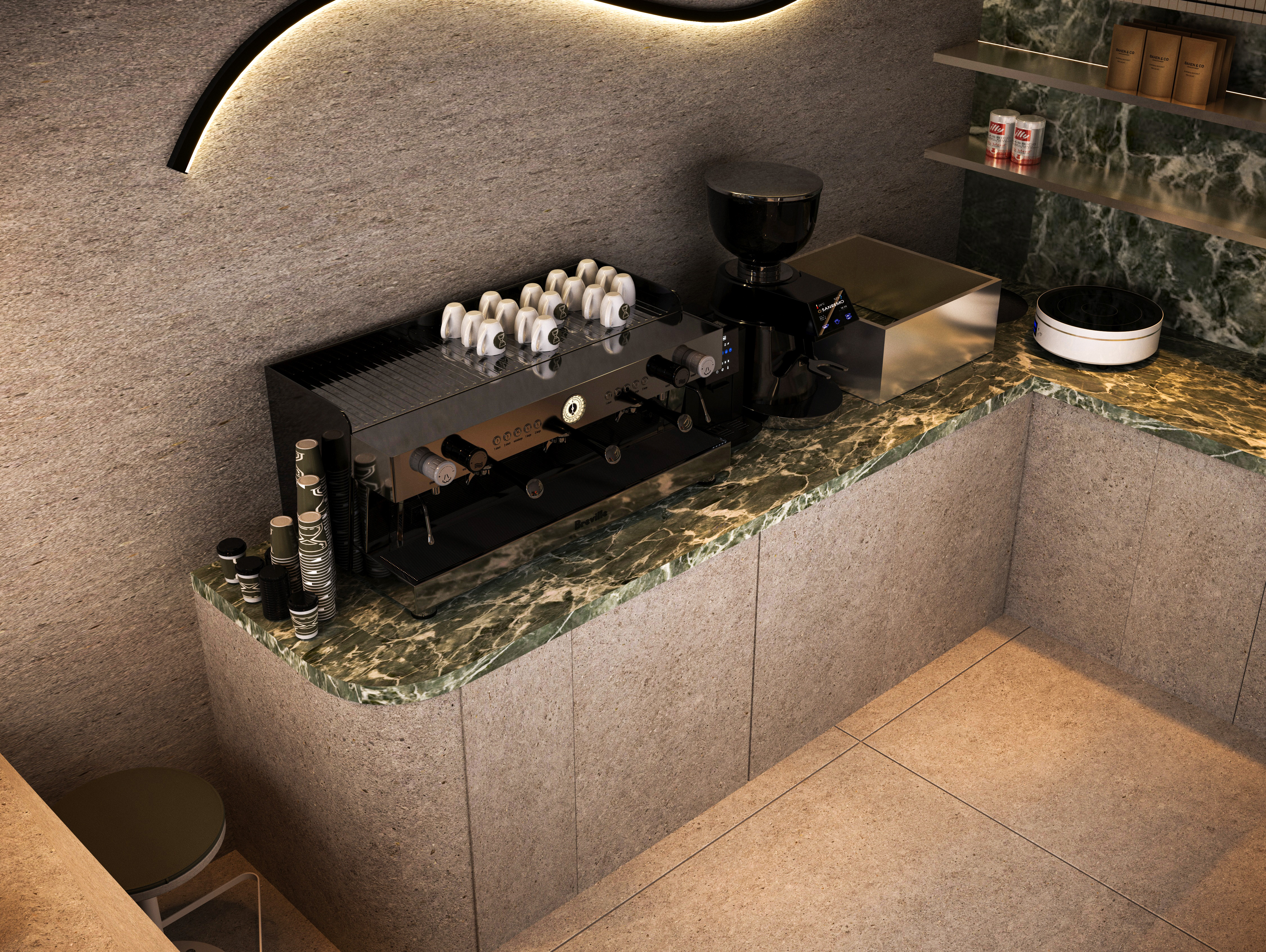 面包店丨阿联酋丨High Scale Interiors-10