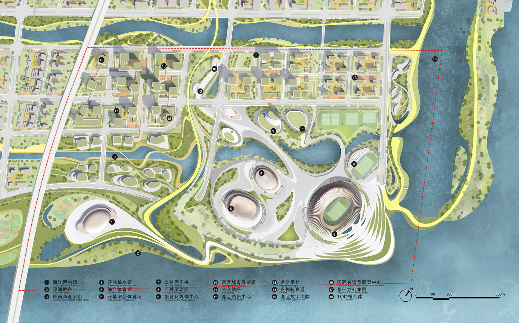 大湾区体育中心丨中国广州丨扎哈·哈迪德建筑事务所,广东省建筑设计研究院-22