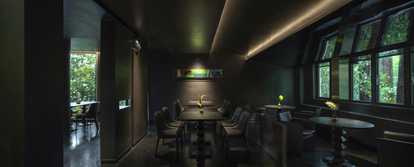 杭州秘·静–遇湖湾餐厅丨中国杭州丨慢珊瑚设计-17