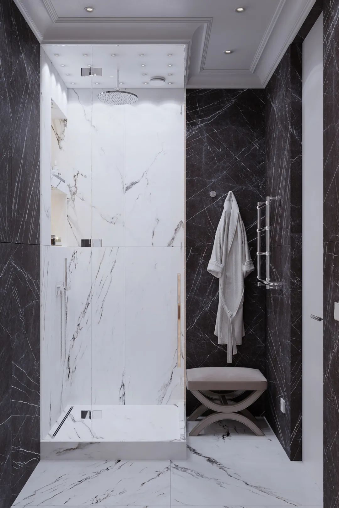 俄罗斯莫斯科 192·4㎡私人豪宅设计丨Julia Design-54