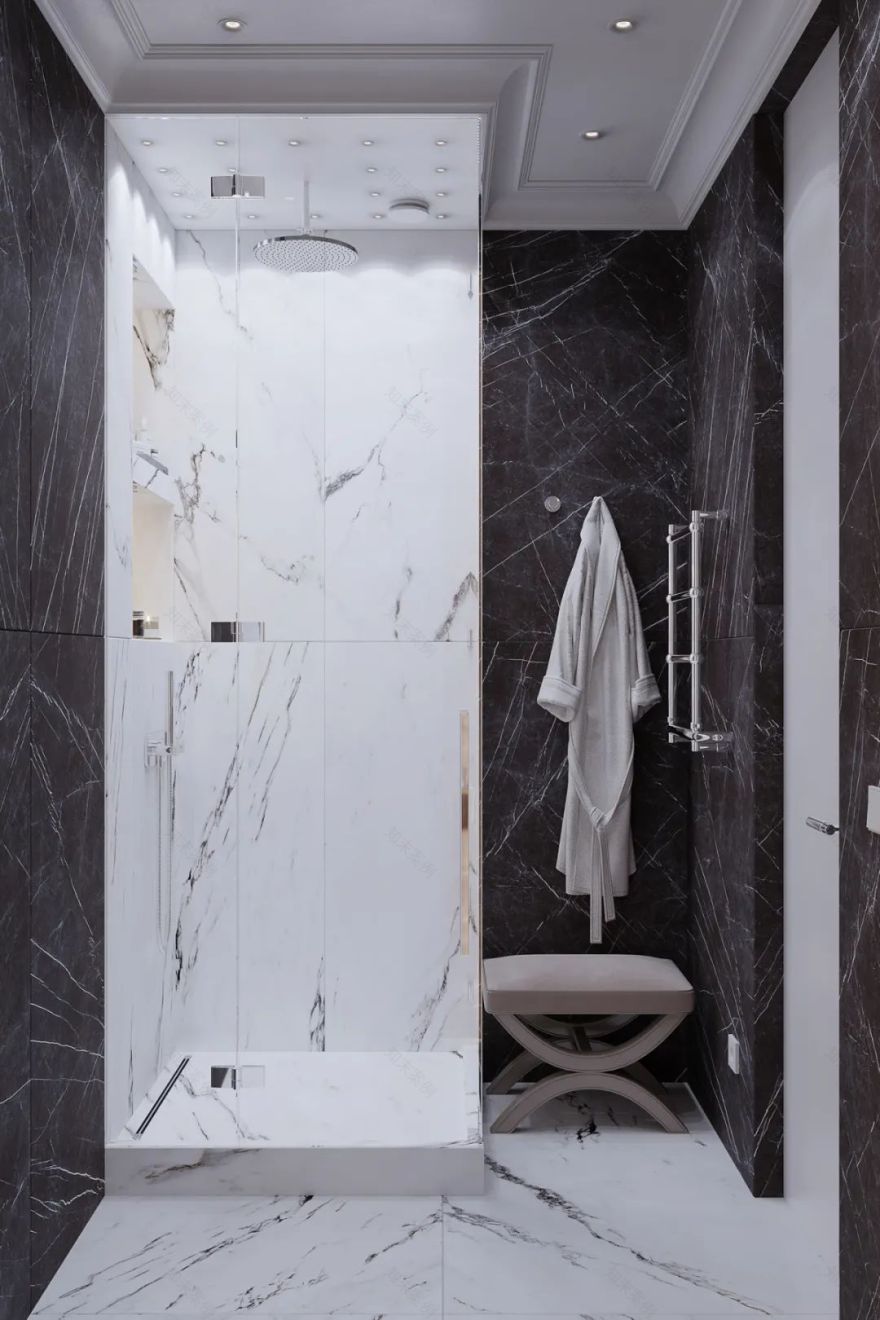 俄罗斯莫斯科 192·4㎡私人豪宅设计丨Julia Design-54