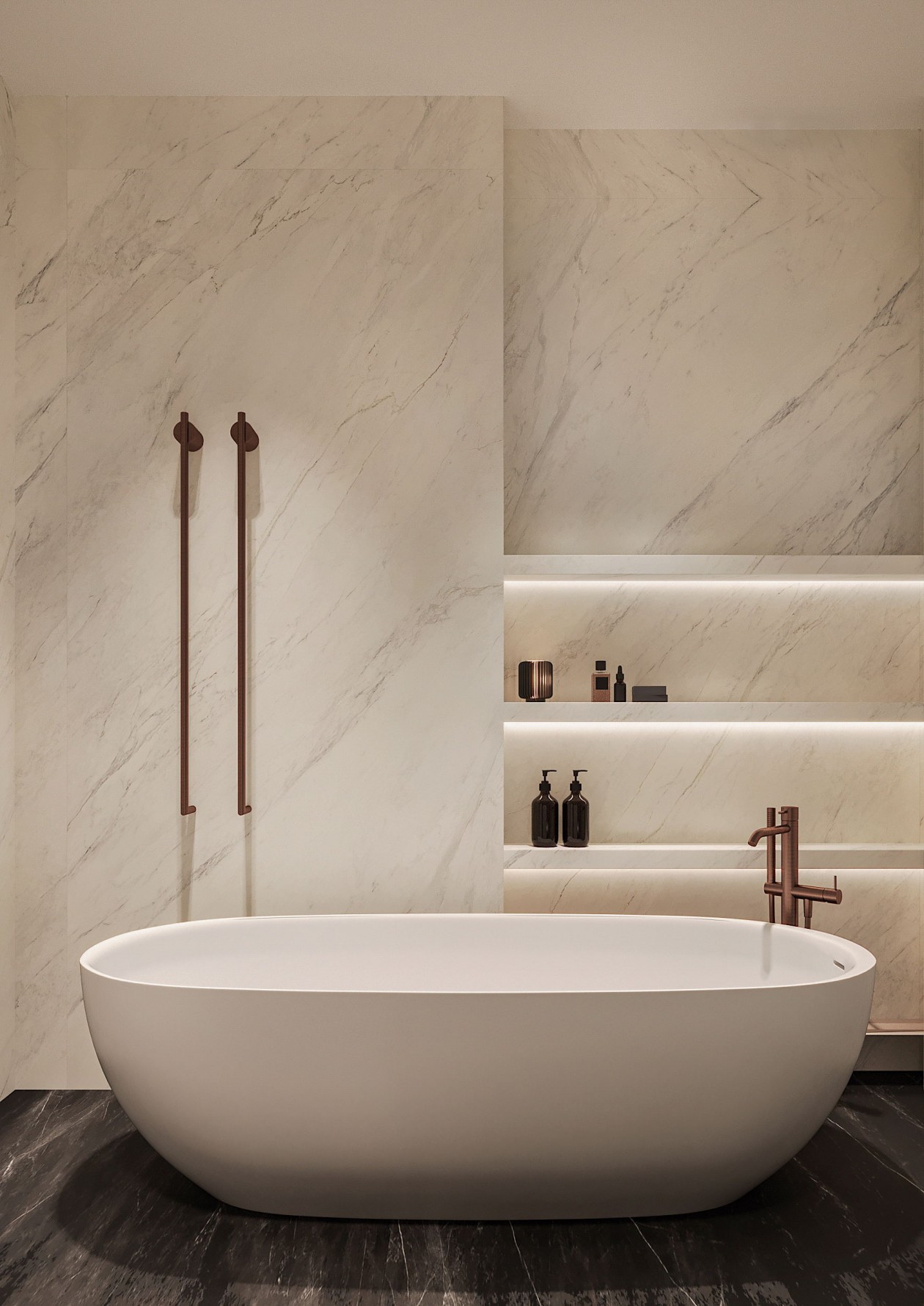 106㎡高级灰色系简约风公寓设计-20