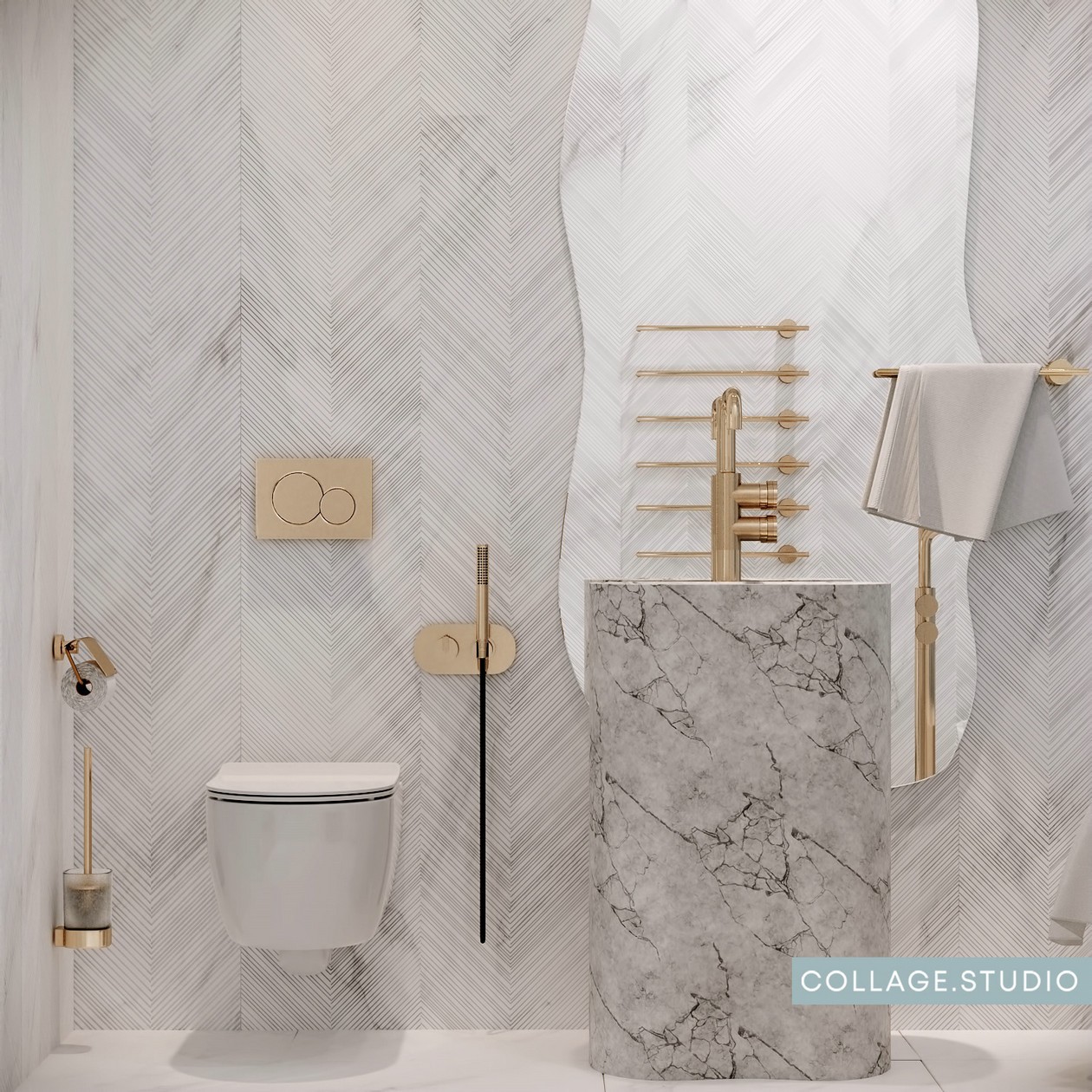 浅蓝色+木质 美的纯粹又自然。-20