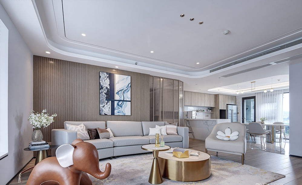香山美墅五期现代家居,简洁明亮的都市生活画卷-9