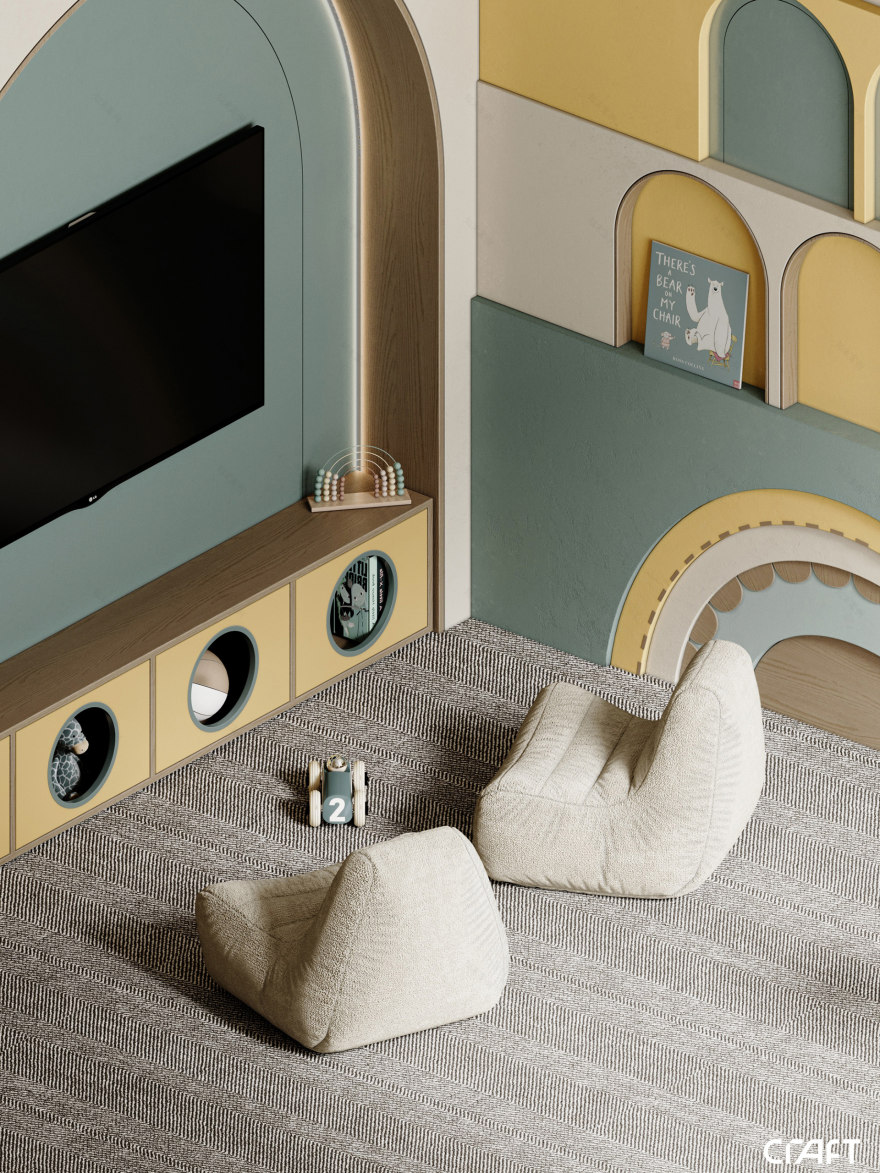 游戏室设计丨沙特阿拉伯利雅得-14