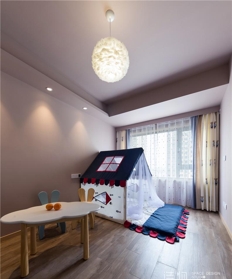 《望日》原木白空间，双过道设计，LDK 理念，大江景书房，高级灰卧室-22