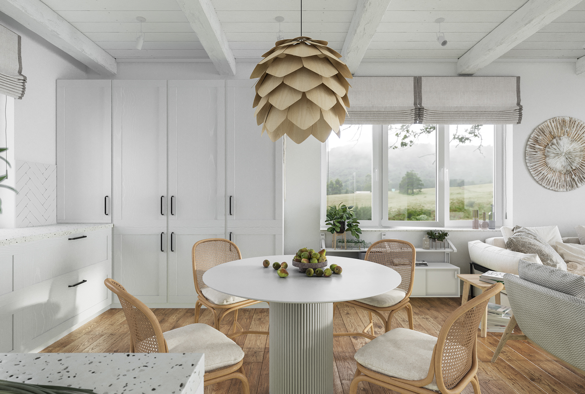 Guryevskaya Sloboda 村 3 号住宅室内设计丨Sergey Kachalov-14