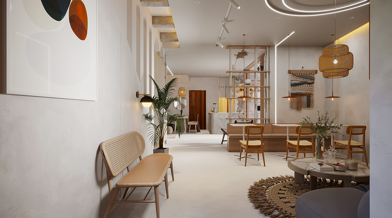 温馨侘寂风室内设计-7