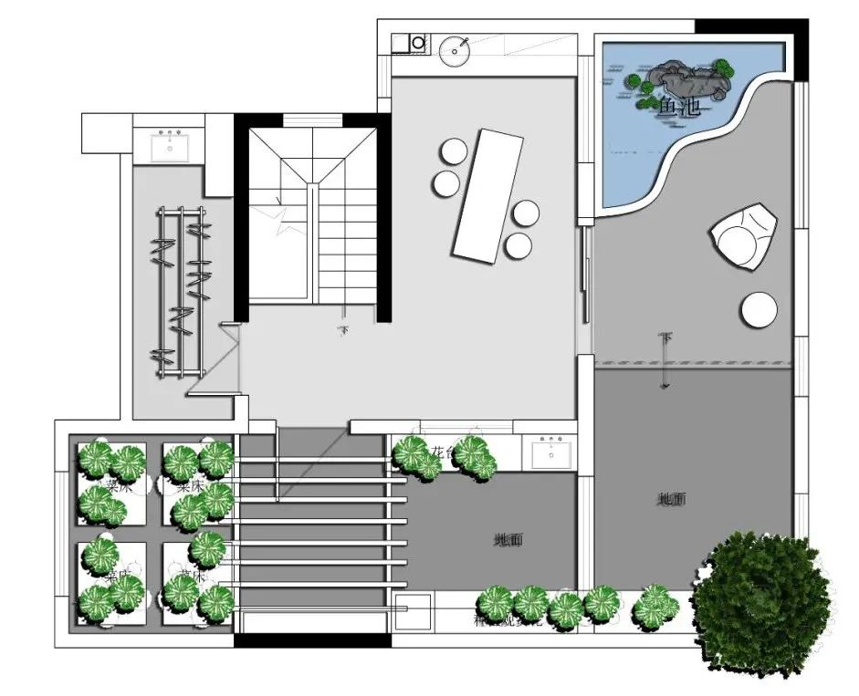 曲江大城·210㎡上叠现代简约别墅设计丨青马别墅空间设计-44