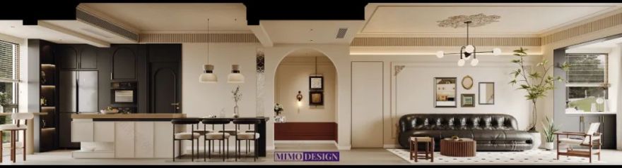 法式中古风浪漫婚房丨中国泰州丨芈茉设计-13