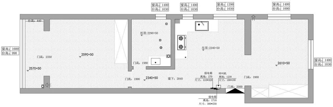 上海小伙45㎡一字户型爆改丨中国上海丨凤凰空间-4