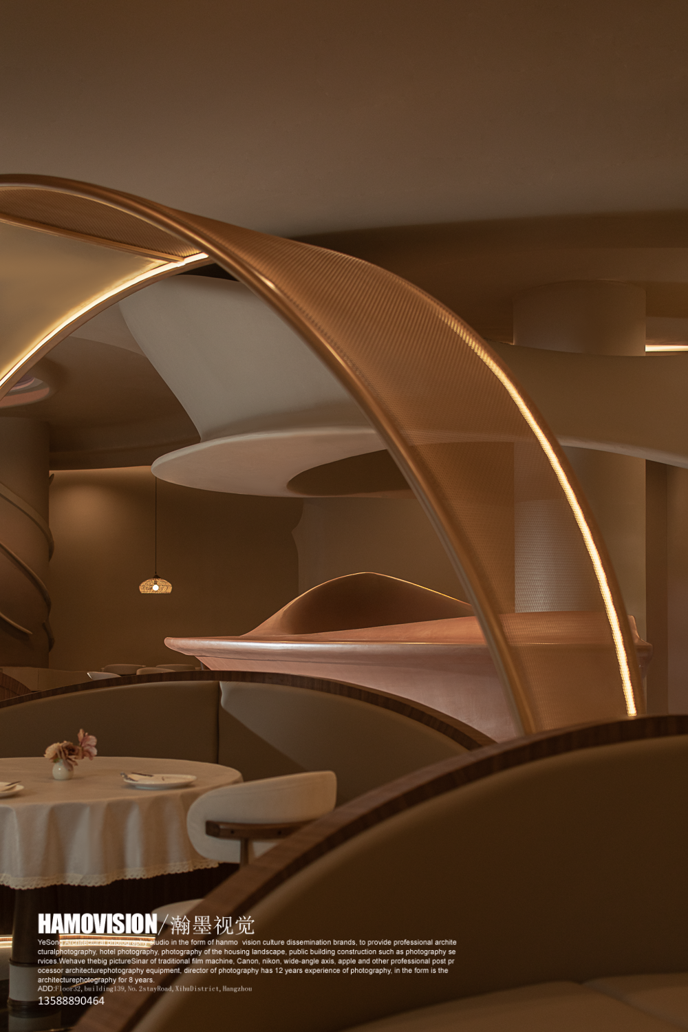 环球首发！×餐厅空间·有家餐厅·壹高|袁杰设计：引自然入室，绘沙海繁花之境-21