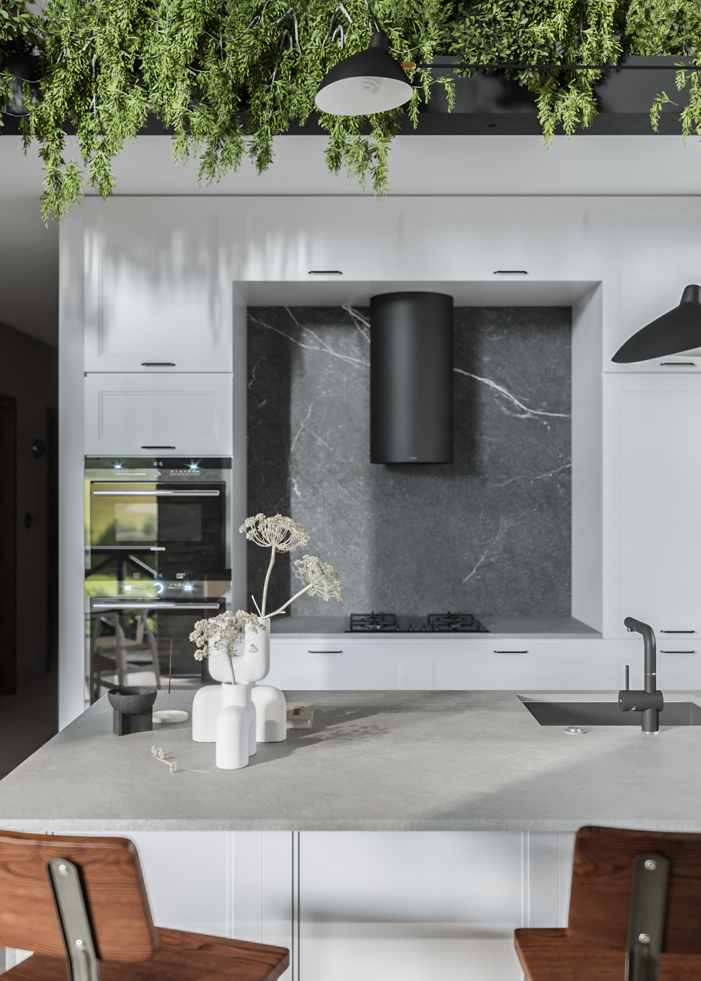 Guryevskaya Sloboda 村 1 号别墅室内设计丨Sergey Kachalov-5