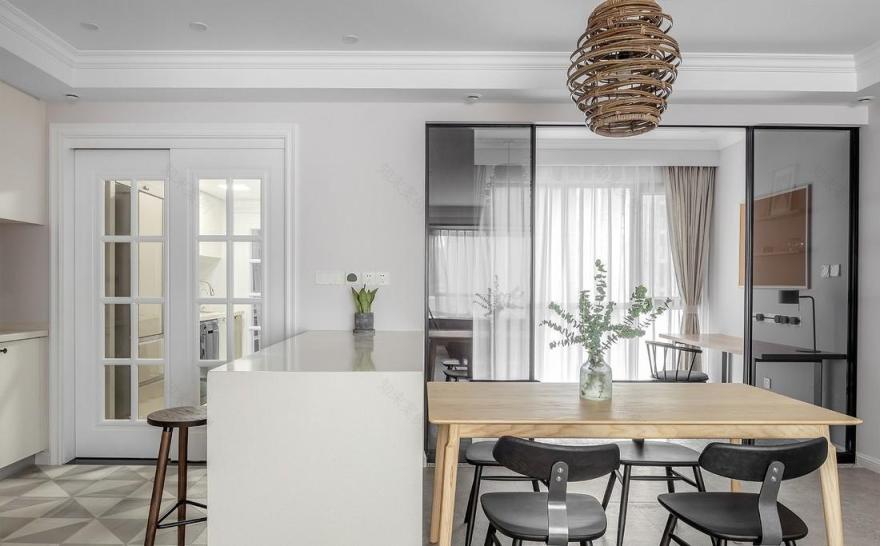 喜屋设计|| 红 | 套二空间魔法变身,定制幸福绿意生活-19