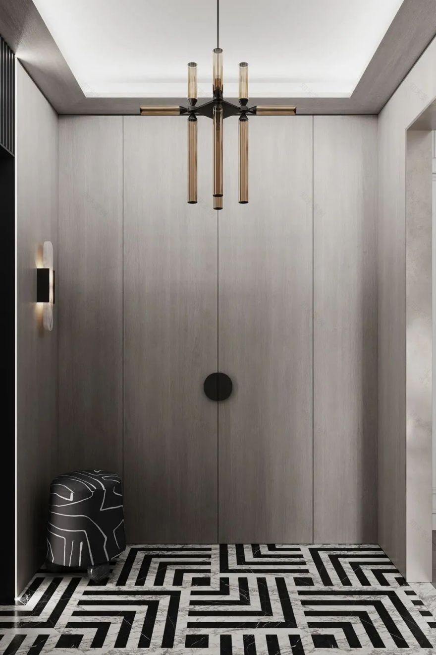 500㎡联排别墅,现代东方诗意空间丨东易日盛北京原创别墅分公司-81