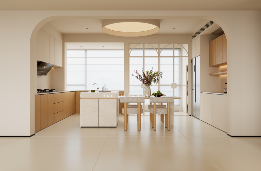 山境空间新案| 柔光之境：现代原木奶油风的治愈叙事-42