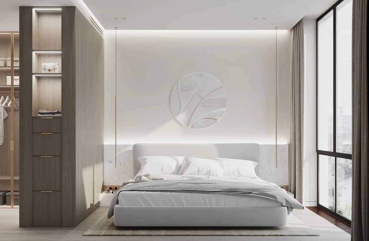 私人空间的艺术品——100 款卧室背景墙设计鉴赏-64