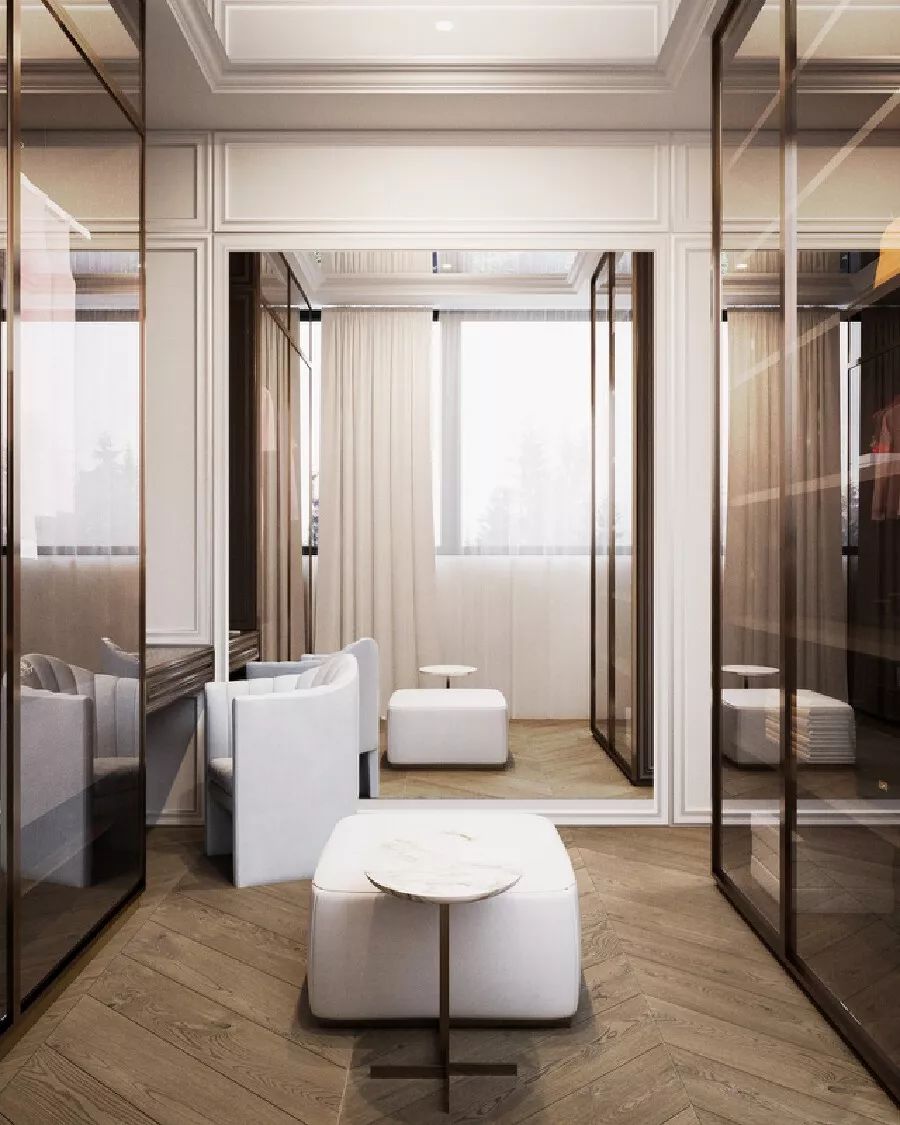 现代奢华住宅设计,精致多变、色泽温馨柔和-75
