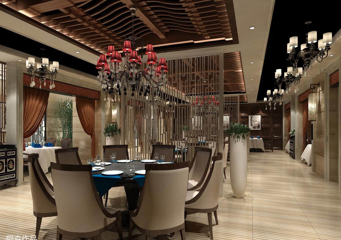 
阿森设计-紫檀食府 -5