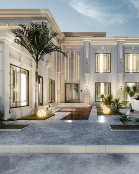 Anastasiya Gushchina丨别墅建筑丨"New Calssic Villa" in KSA