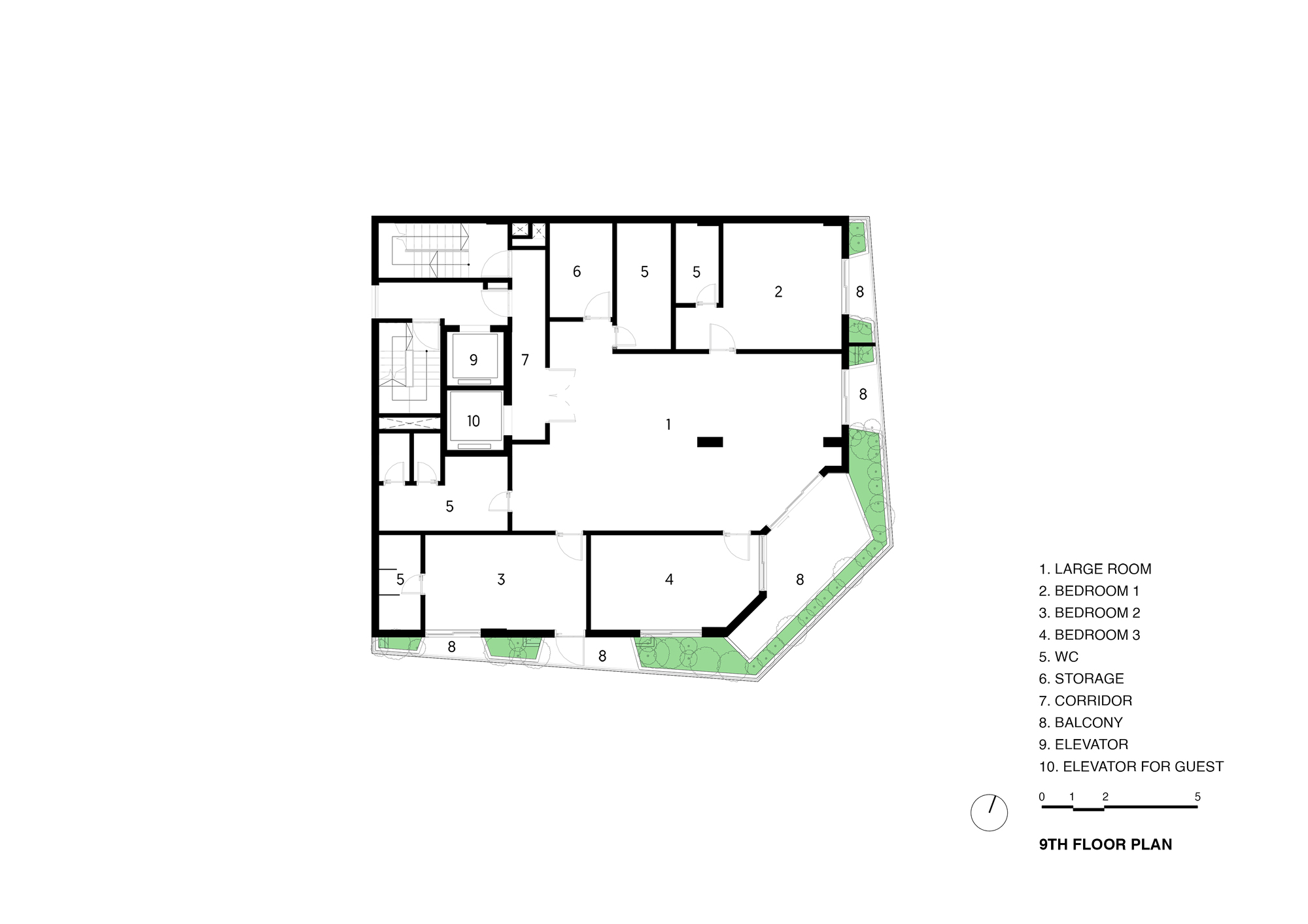 Taiyo 服务式公寓丨越南丨Ho Khue Architects-39