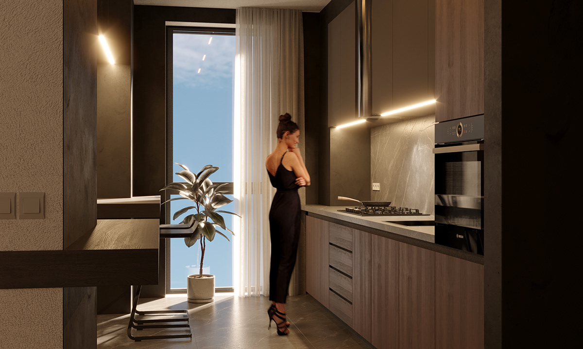 乌克兰尼古拉耶夫市 Loft 风格公寓设计案例-16