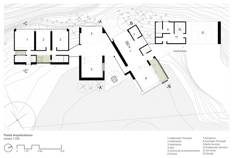 哥伦比亚房屋内部庭院设计-48