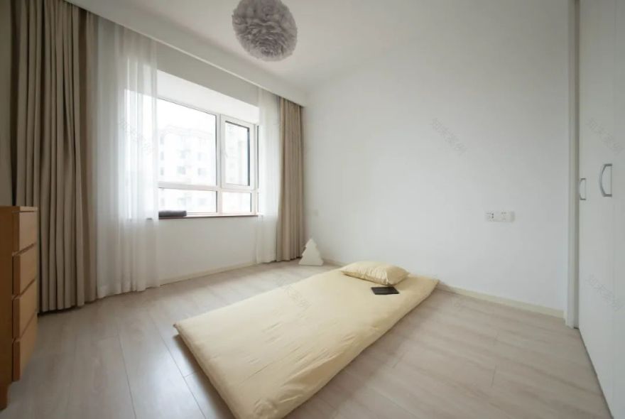 92㎡一人居,起居室,岛台加三分离,满满日系风-100